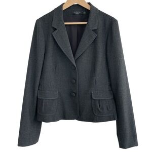 Iris Setlakwe Blazer Grey Medium Canadian Designer Career Corporate